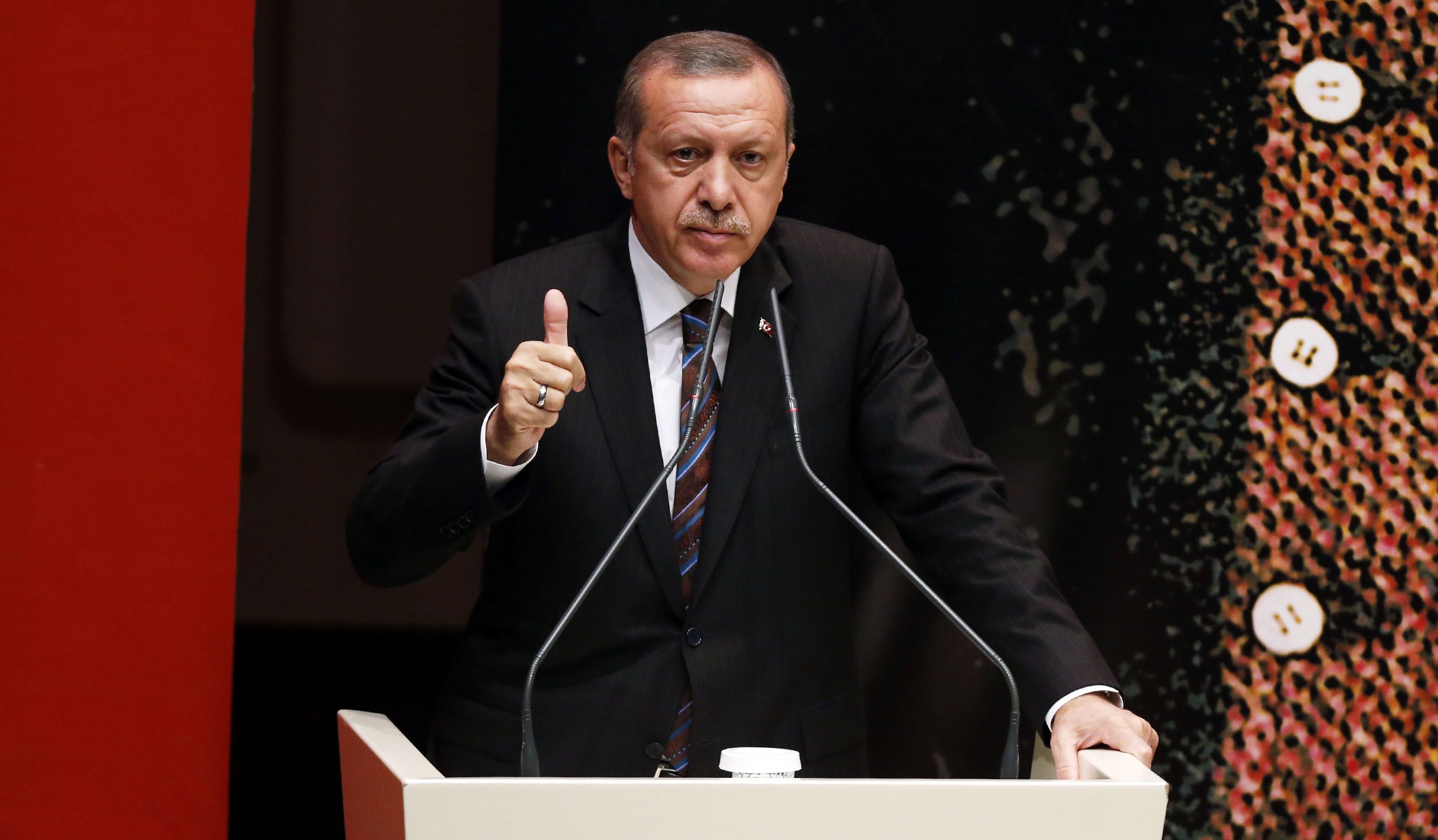 Erdogan thumbs up