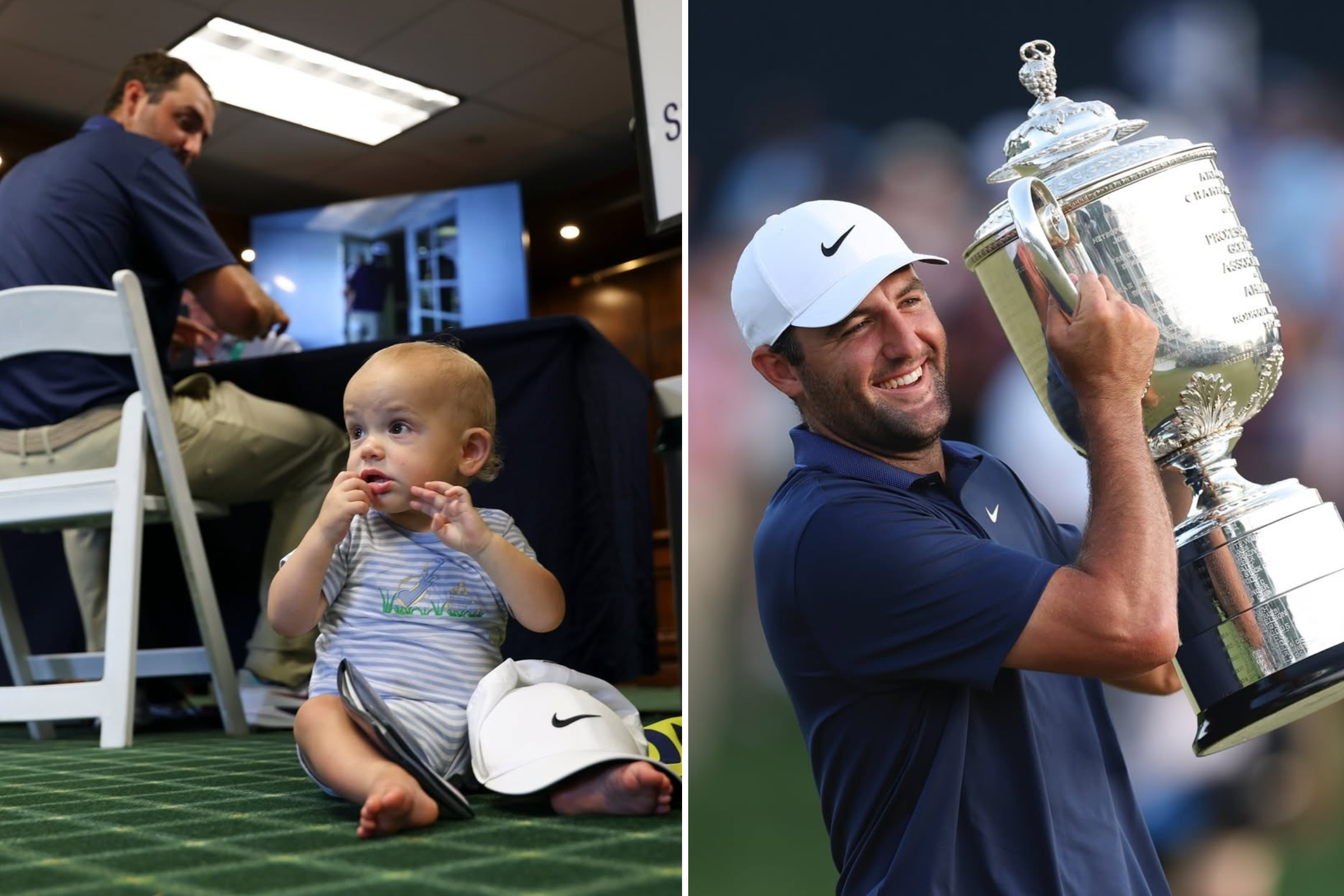 Scottie Schefflers Son, Bennett, Steals PGA Championship Show