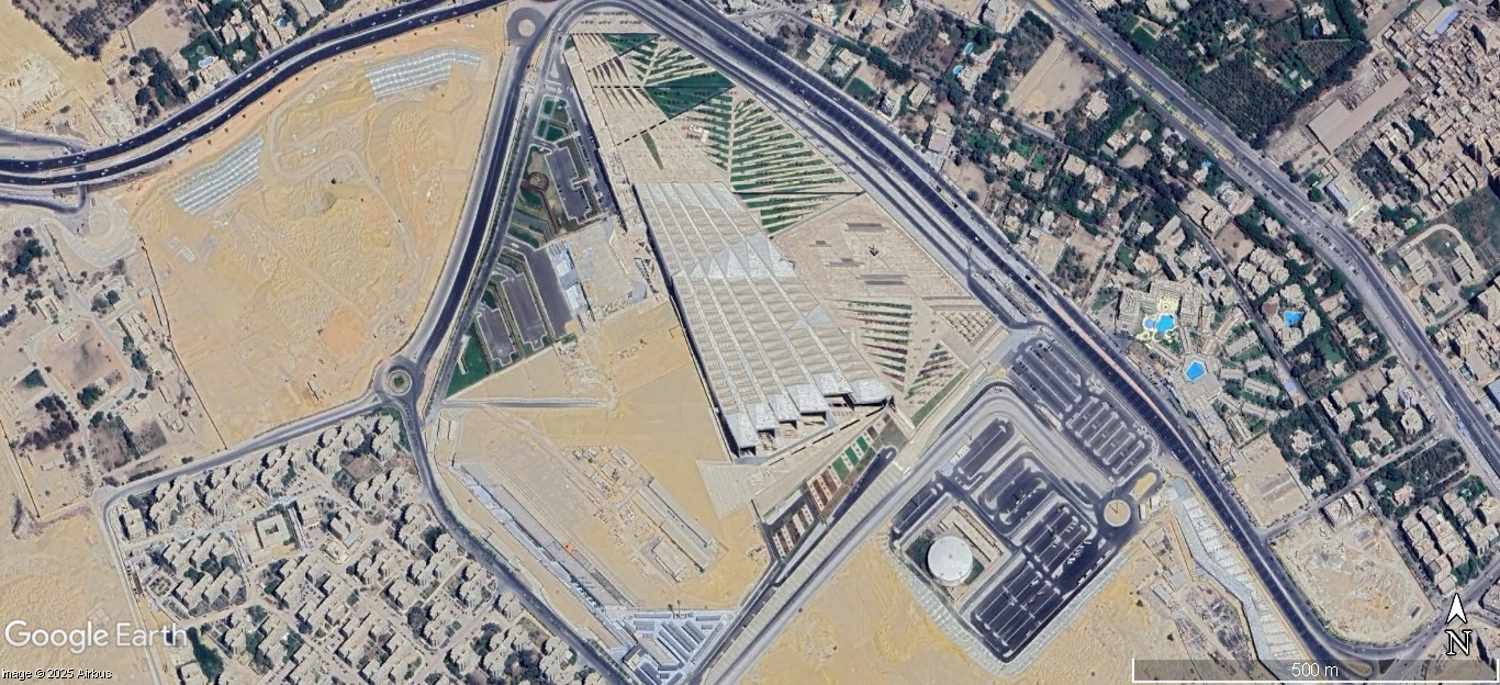 Satellite Images Show Progress on Worlds Largest Archeological Museum
