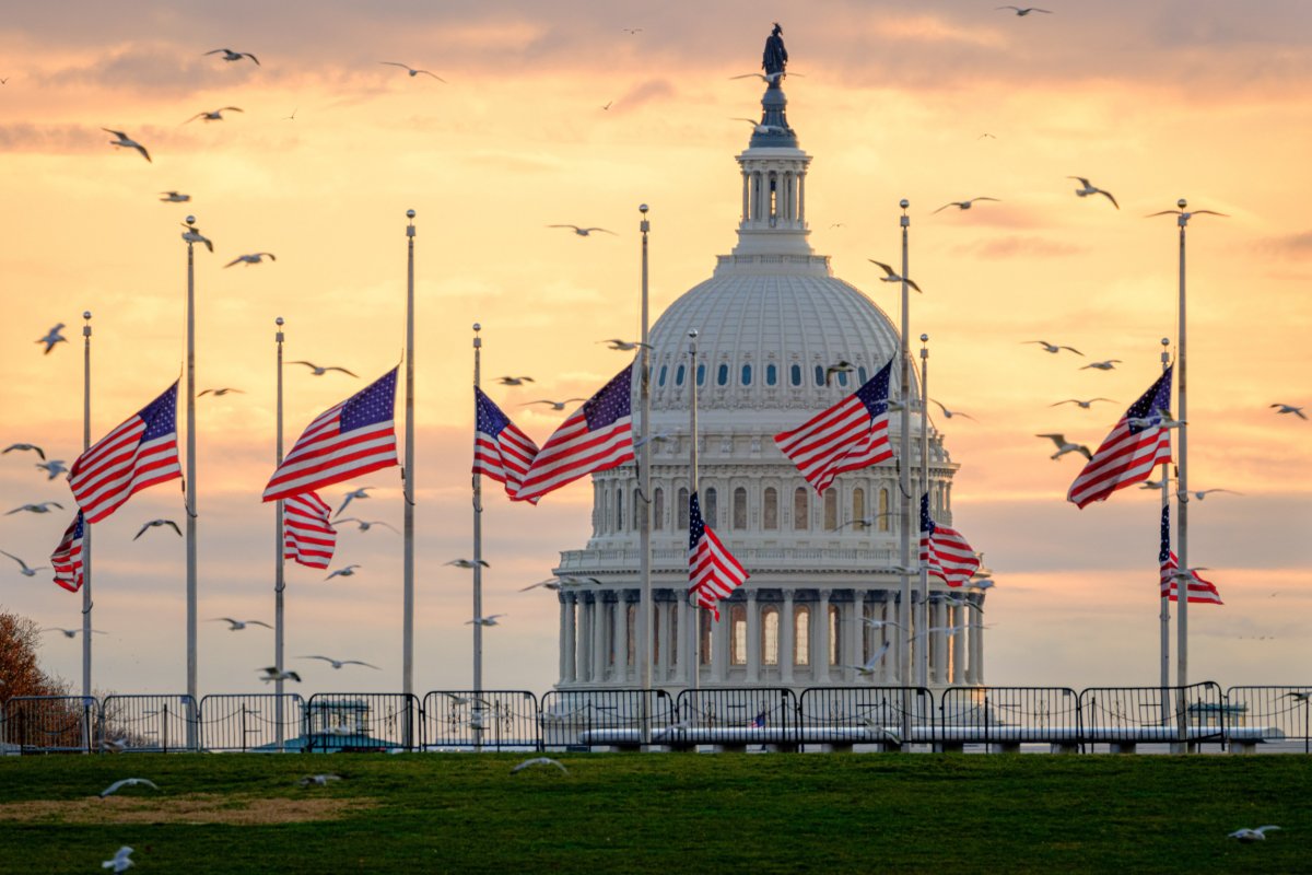 US flag half-staff
