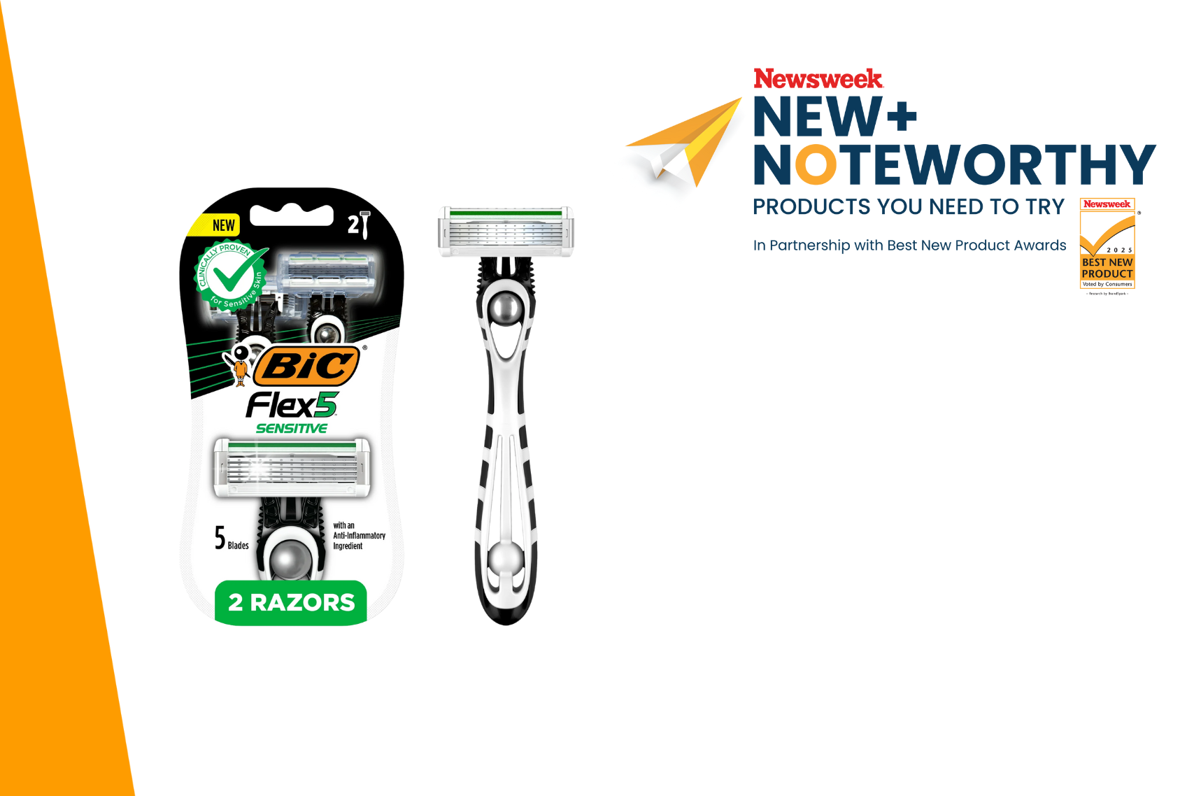 BIC Flex 5 Sensitive Razor for Men