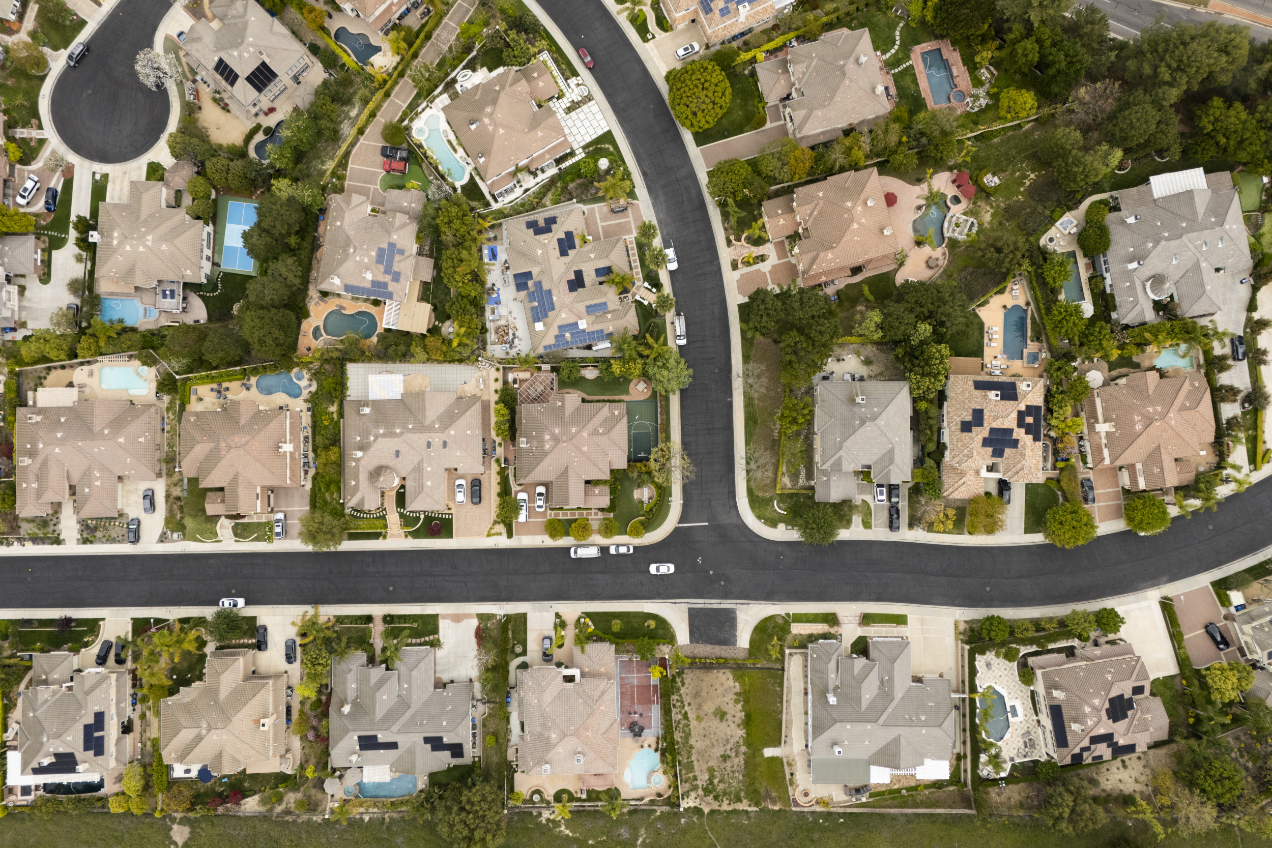 Homes California Aerial View