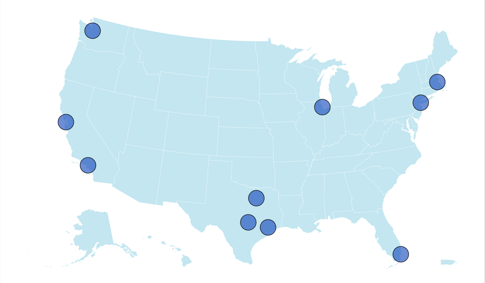 Map Shows Americas 10 Wealthiest Cities 2025
