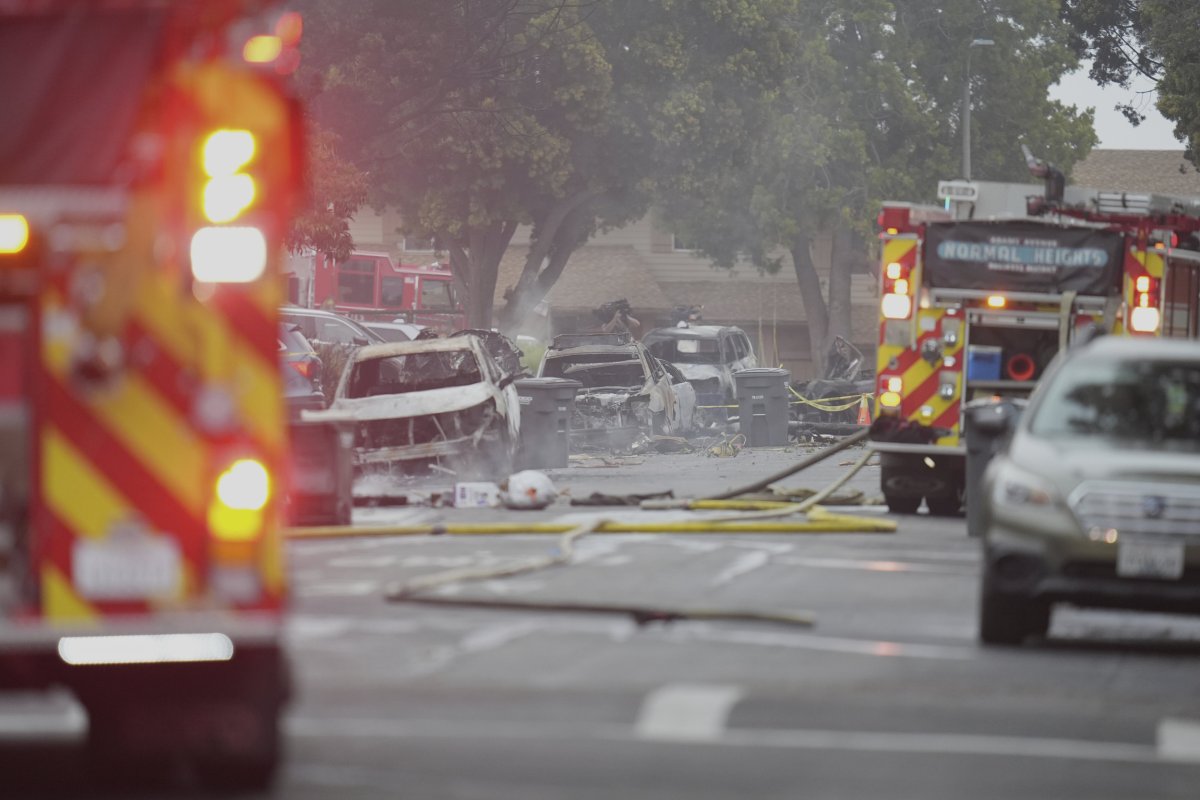 San Diego plane crash site