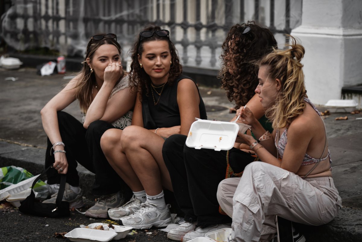 Festival Goers Socialize At Notting Hill Carnival