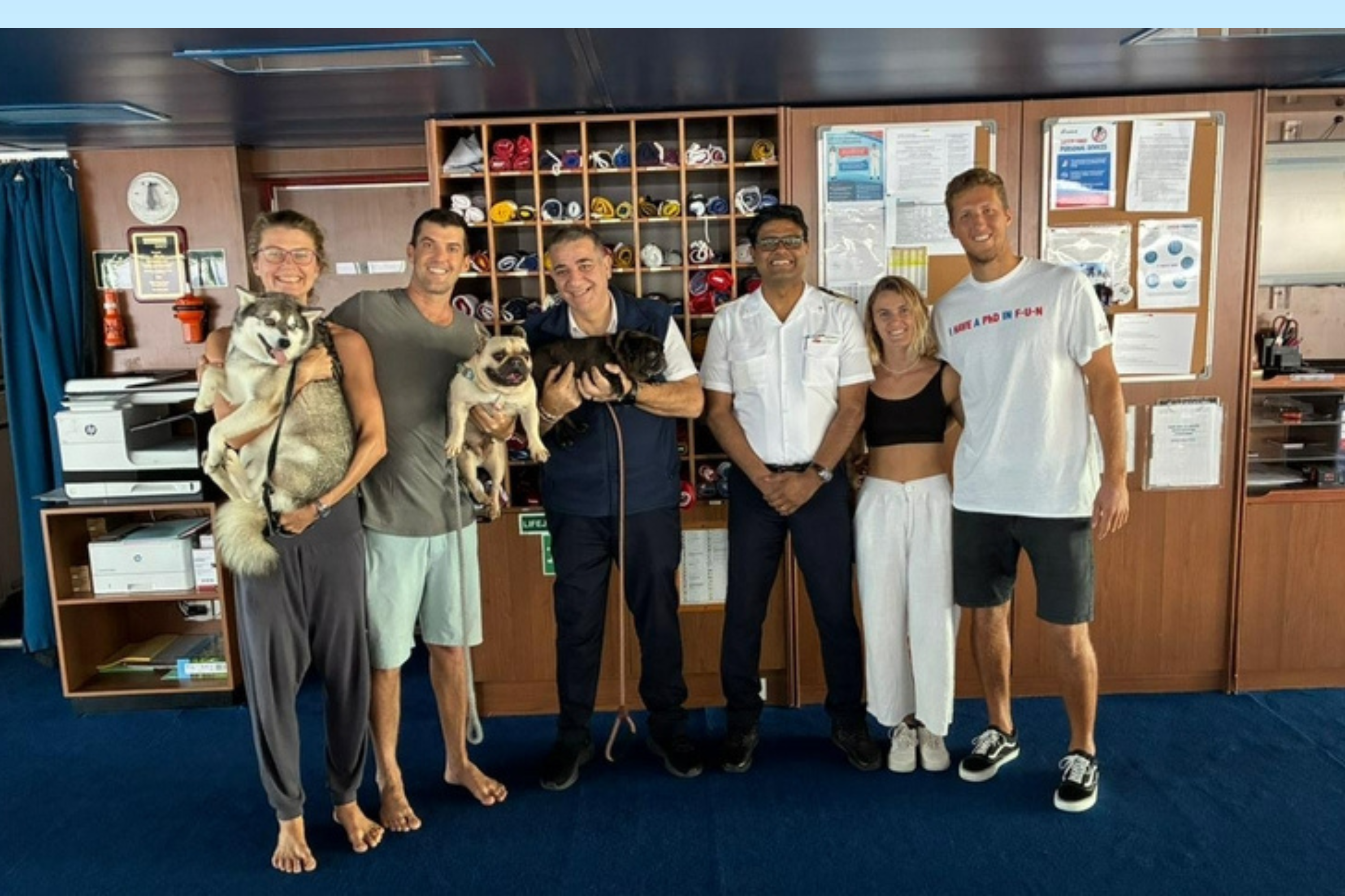 Four People, Three Dogs Rescued From Pacific Ocean by Cruise Ship