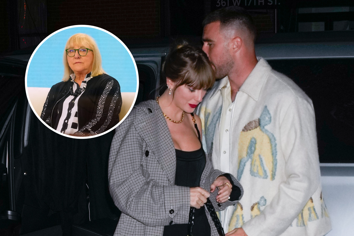 Travis Kelce Kissing Taylor Swift Mom Donna