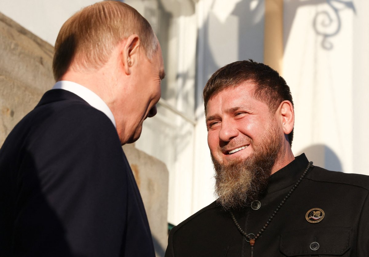 Russian President Vladimir Putin and Ramzan Kadyrov