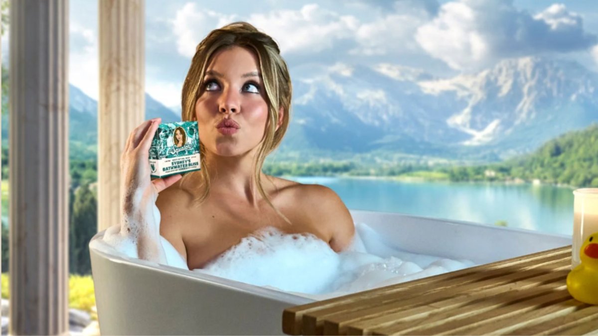 Sydney Sweeney bath soap