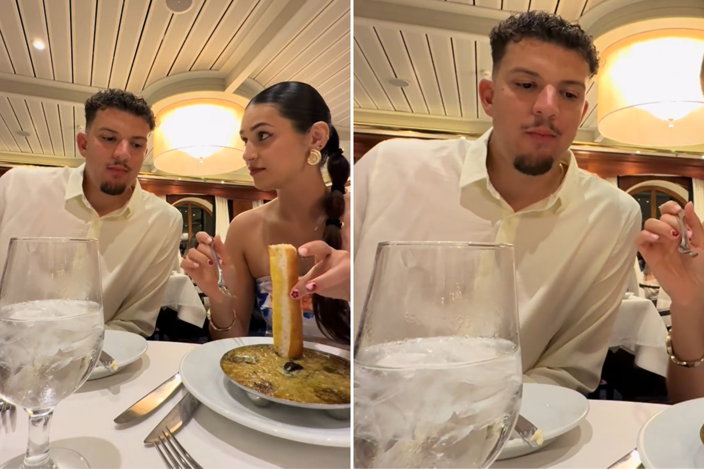 Woman Lets Boyfriend Try Her Food—Then Waiter Spots the Danger