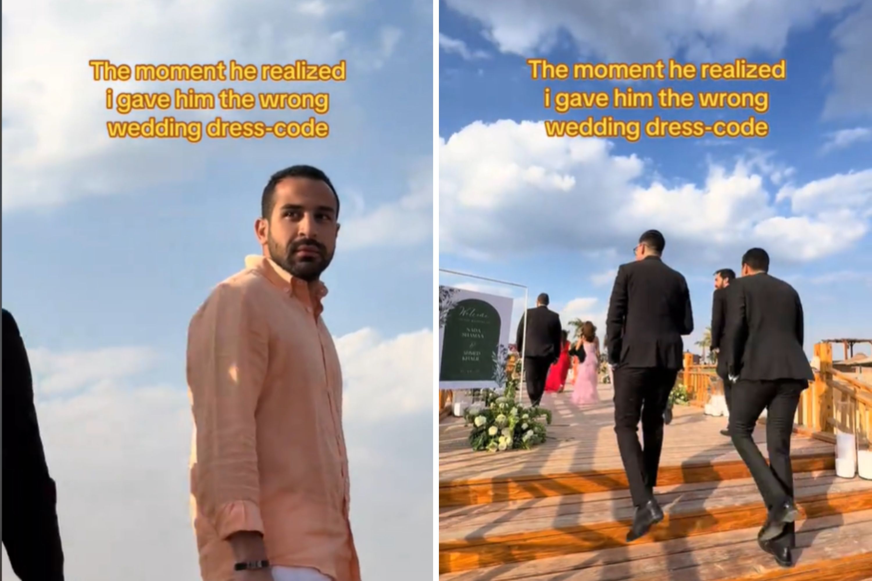 Horror as Man Realizes He Got Wrong Wedding Attire Memo