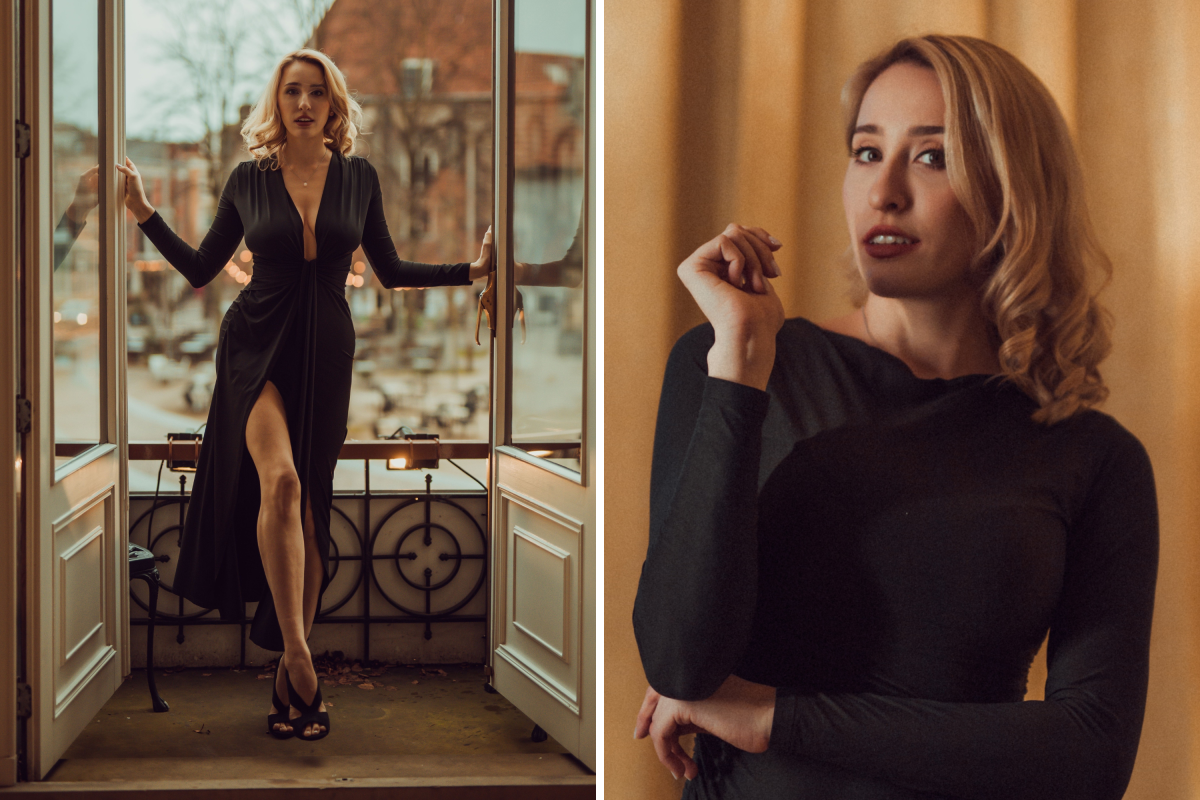 Catherine DeNoir Poses For Headshot