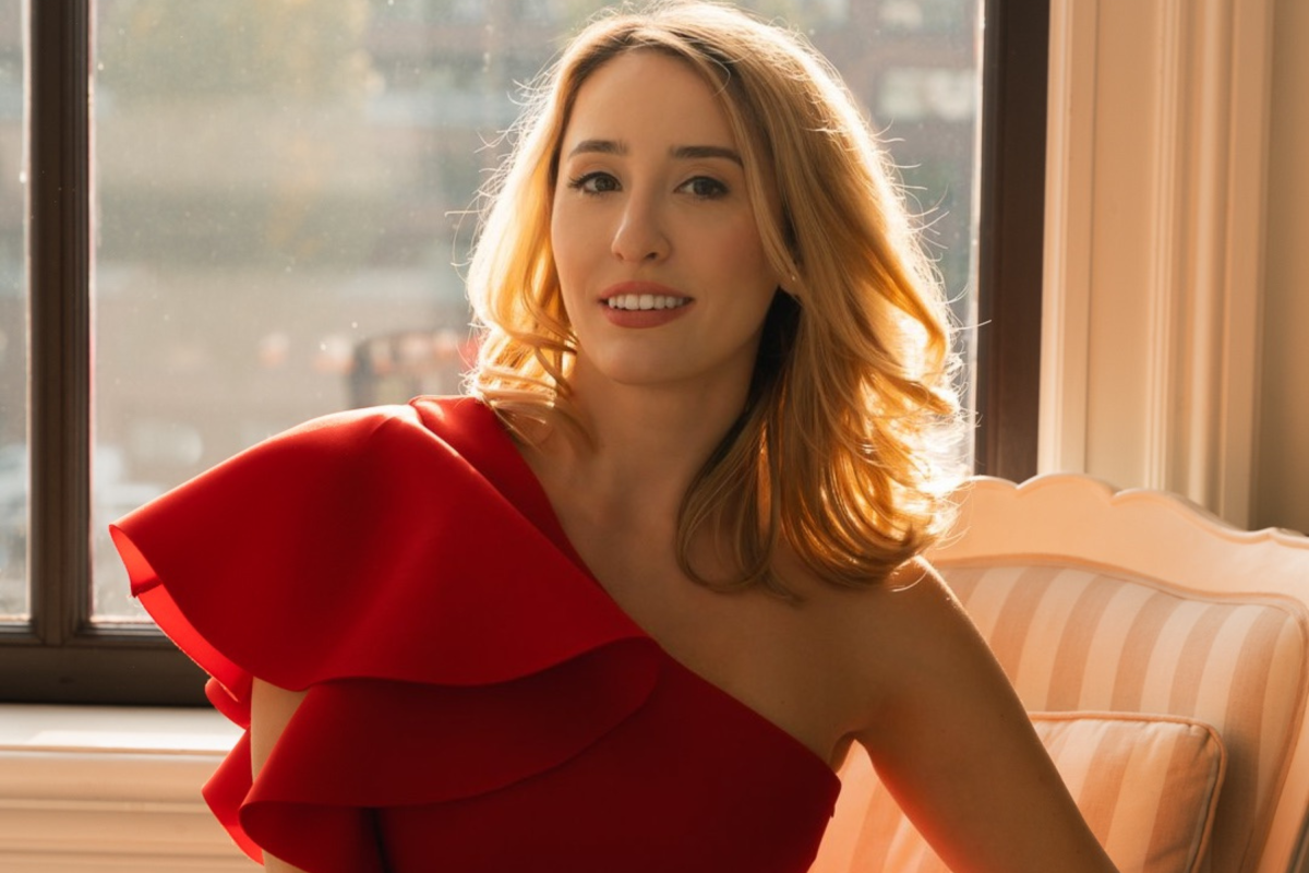 Catherine DeNoire Poses On Chair