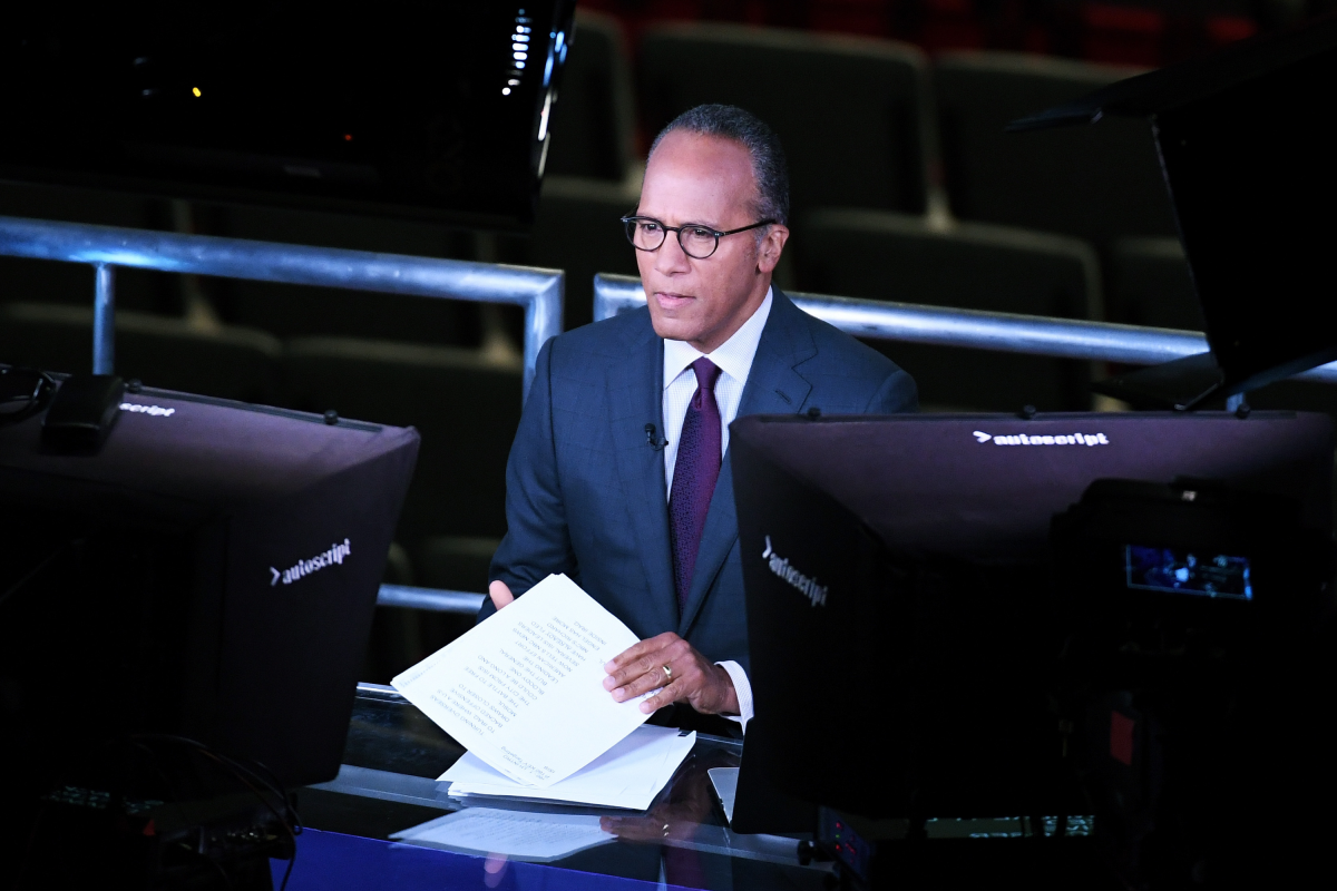 Lester Holt Presidential Debate Hillary Trump Vegas
