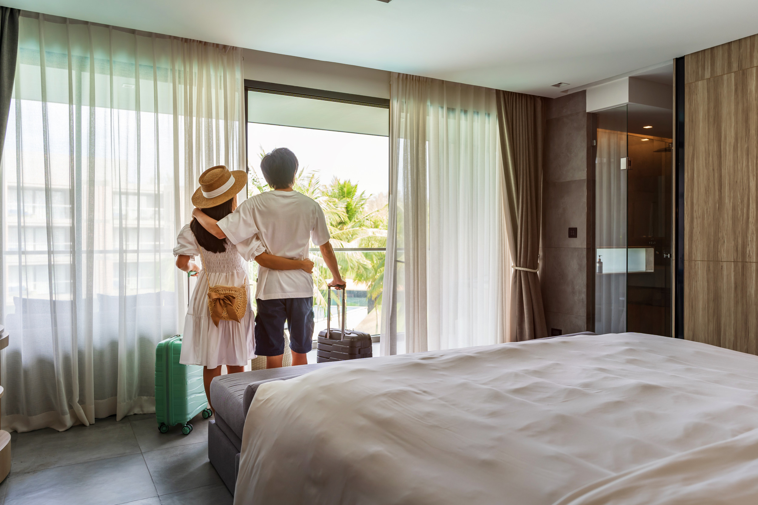 Why Millennial Couple Want Newlywed Guests to Sleep in Home Office Backed