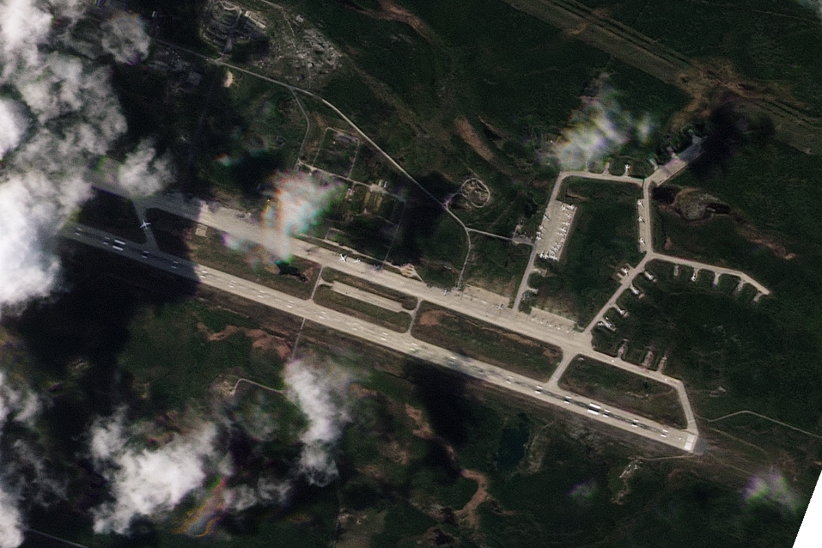 Satellite Photos Show Drone-Hit Russian Bomber Bases