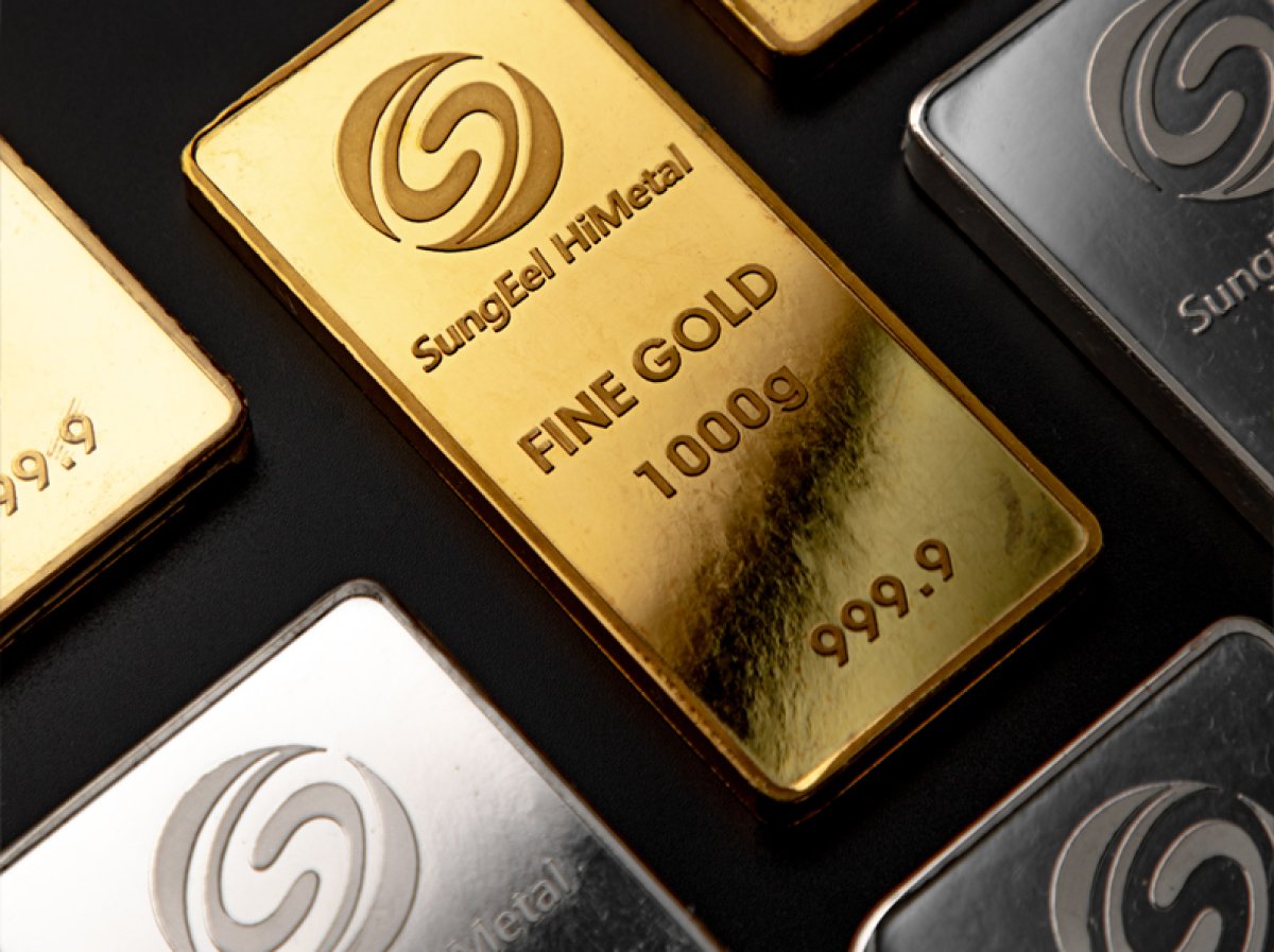 Recycled pure precious metal bars