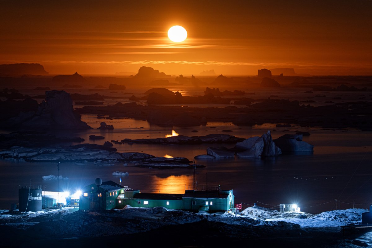 Akademik Vernadsky research base in Antarctica.