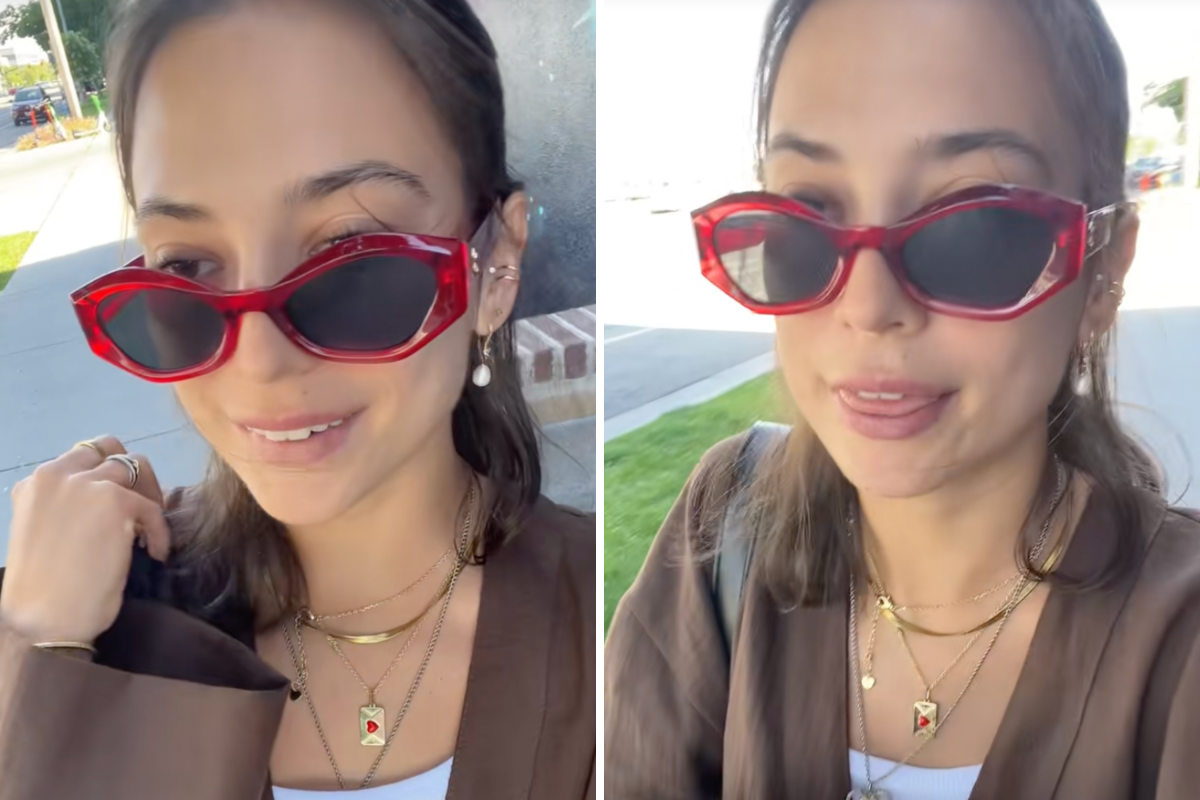 Split image of Sophia Bamford.
