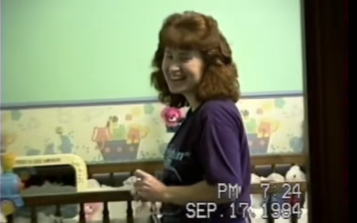 Kelly Brouk's mom caught on camera.