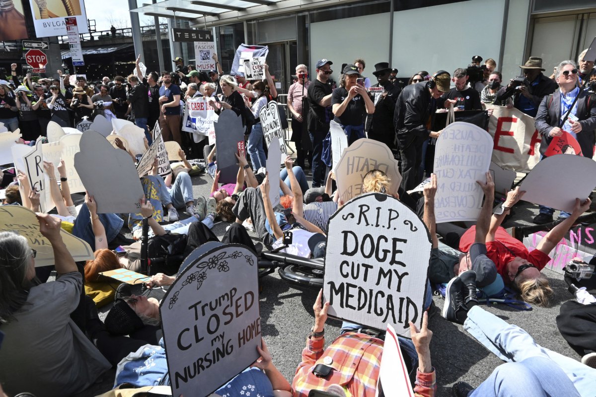 Tesla protestas de Nueva York