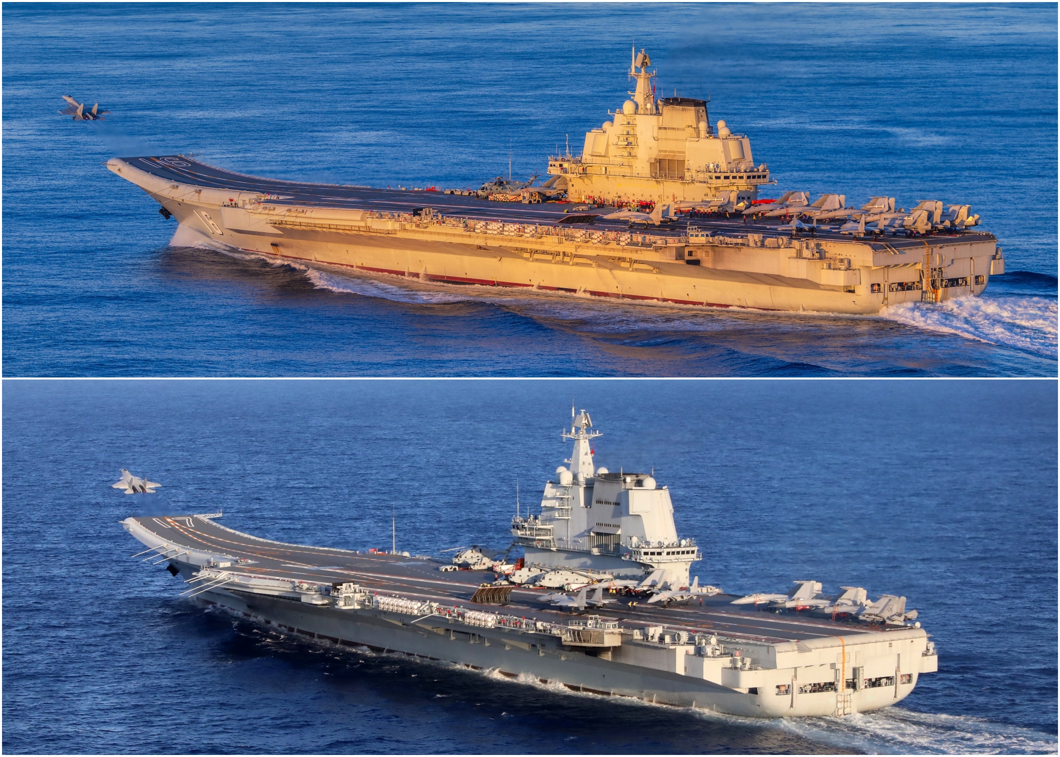 Latest Photos Show Chinese Aircraft Carriers Fueling Naval Rivalry With Latest Photos Show Chinese Aircraft Carriers Fueling Naval Rivalry With