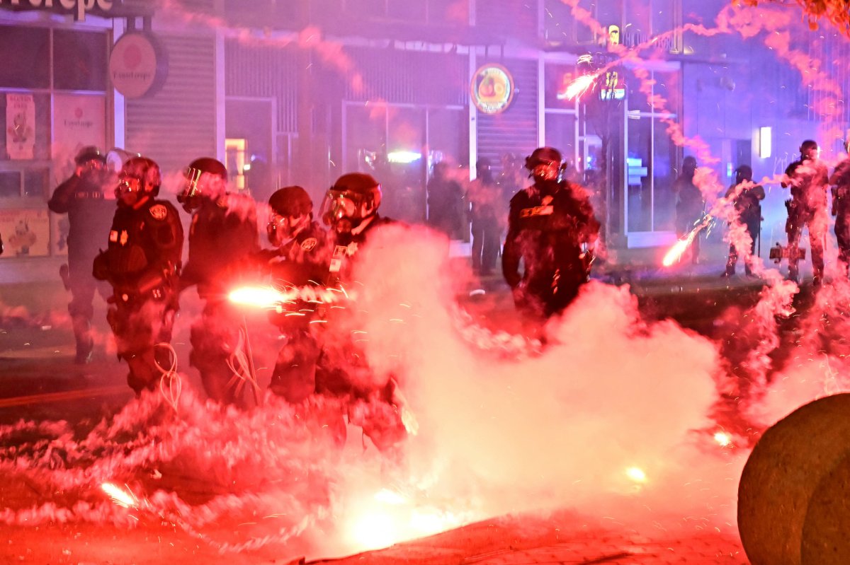 internet investigation fireworks Los Angeles protests riots police