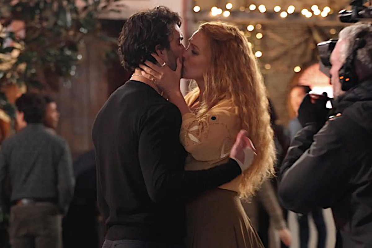 Justin Baldney Blake Lively Kisses Filming Movie