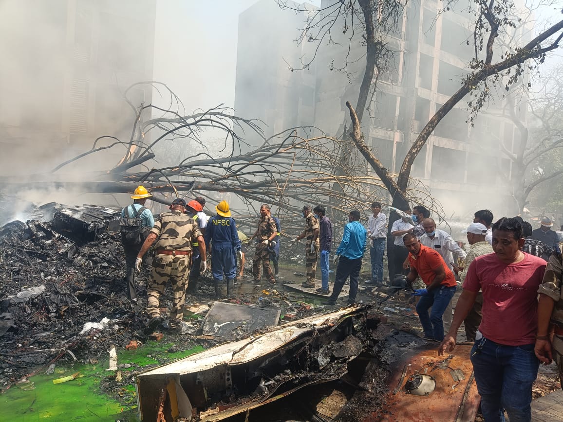 Accidente aéreo en la India