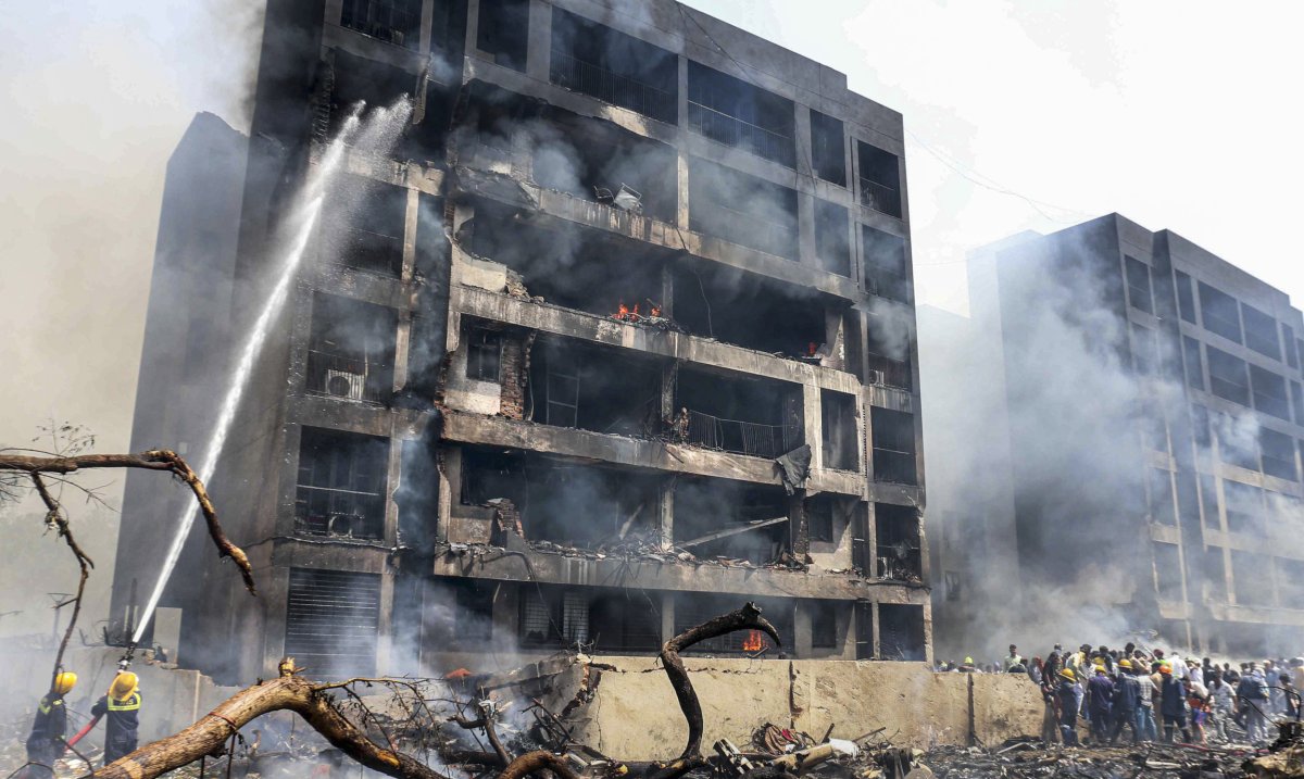 Ahmedabad: Firefighting team at medical hostel