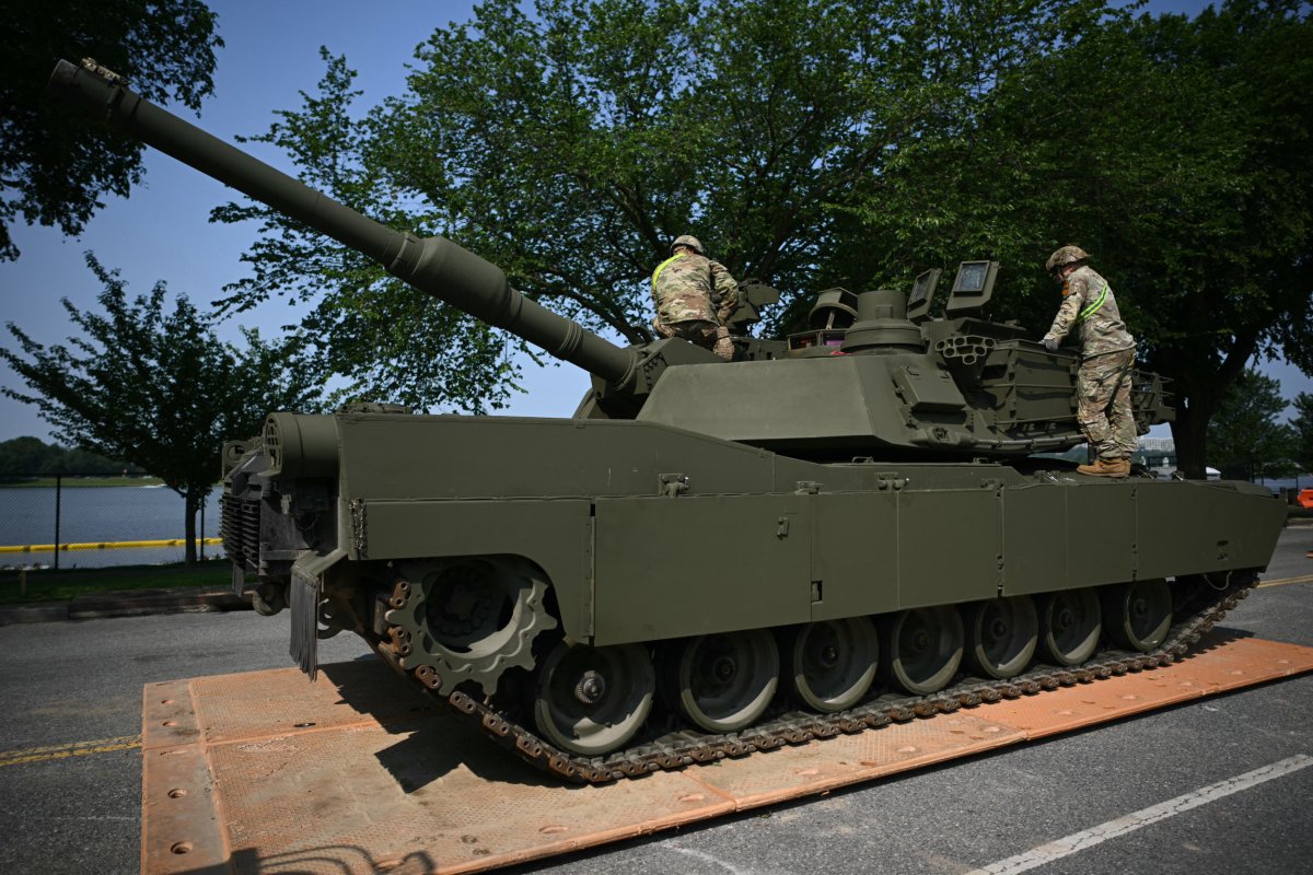 Tanque para a desfile militar de Trump