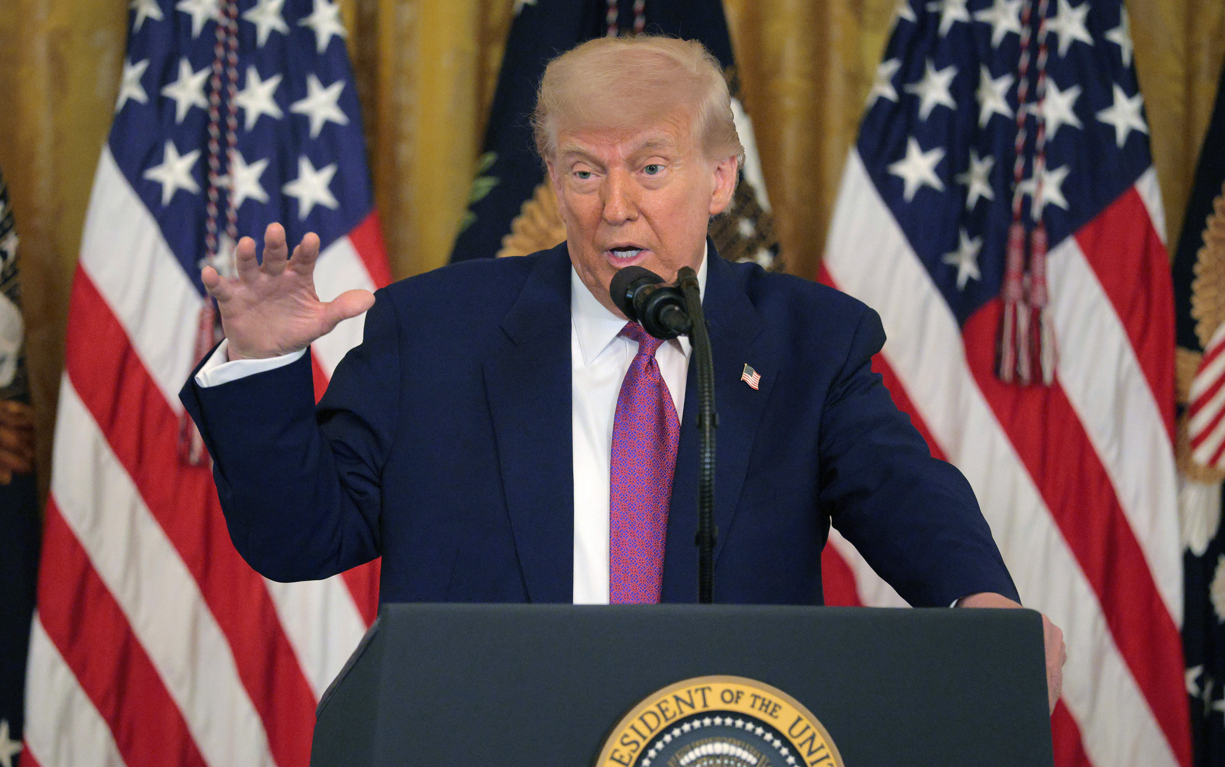 Donald Trump responds to "No Kings" protests—"We're not a king"