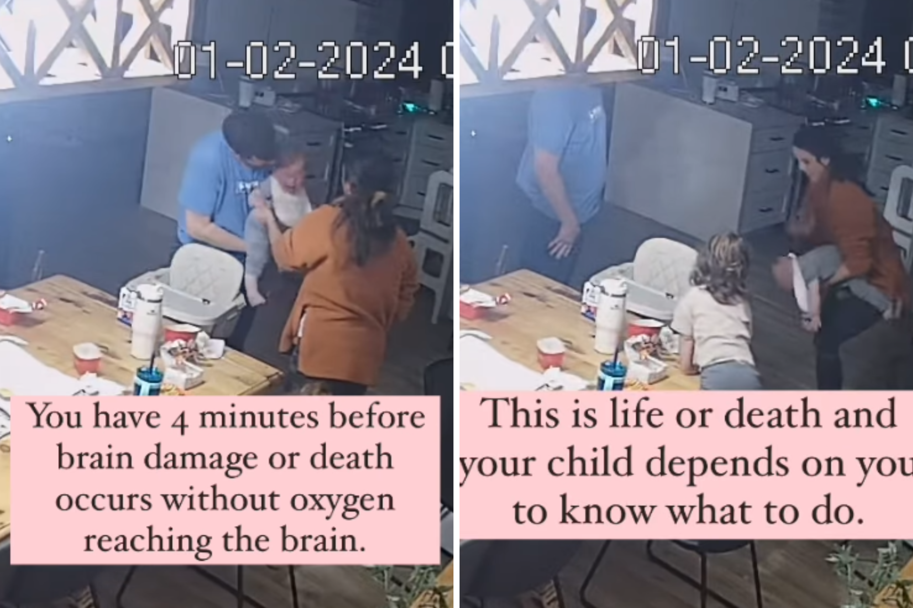 Home Security Camera Catches Moment Mom Saves Choking Babys Life