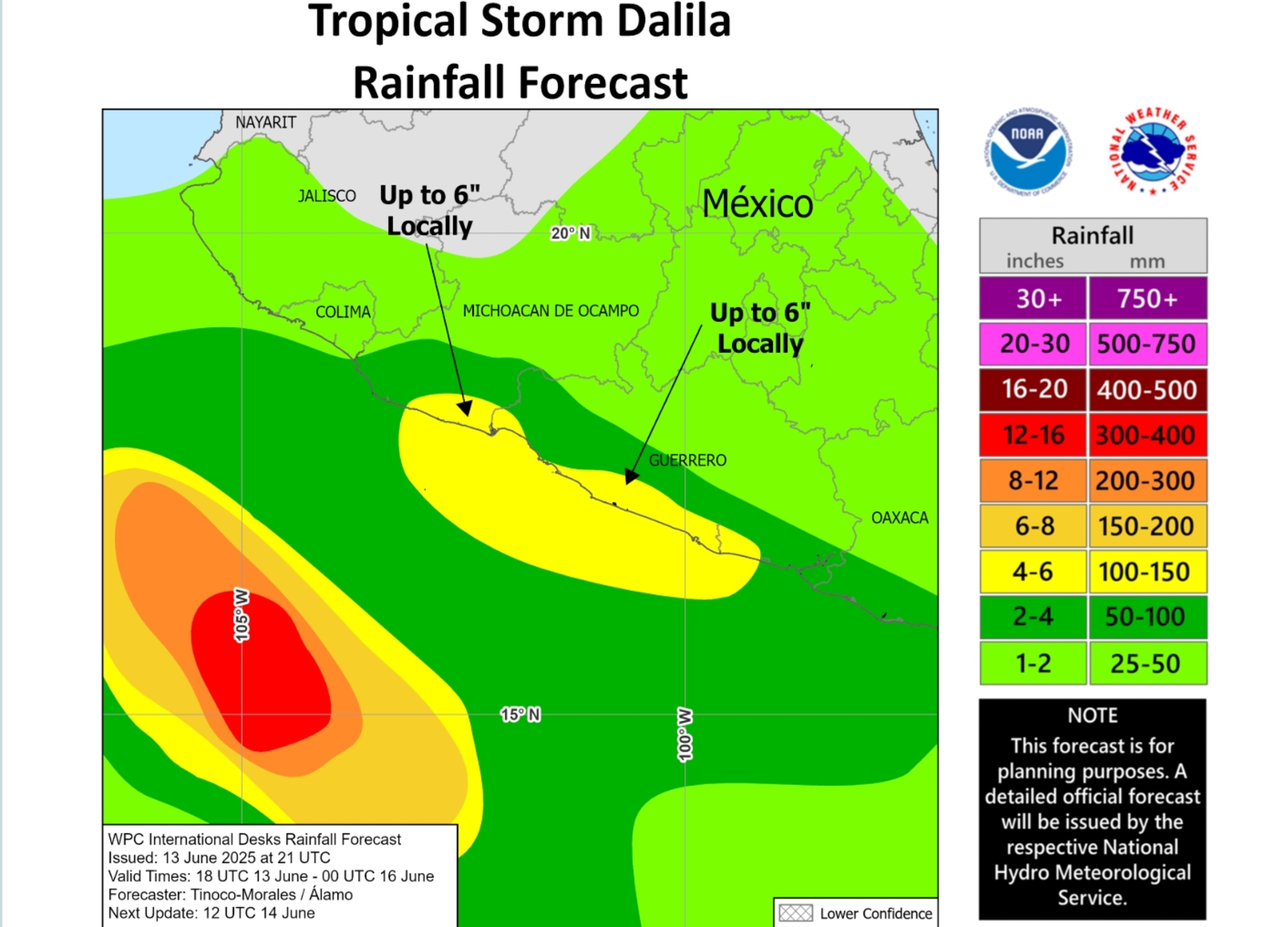 Tropical Storm Dalila Rainfall Map Shows Where Mexico Might Get Hit Hardest