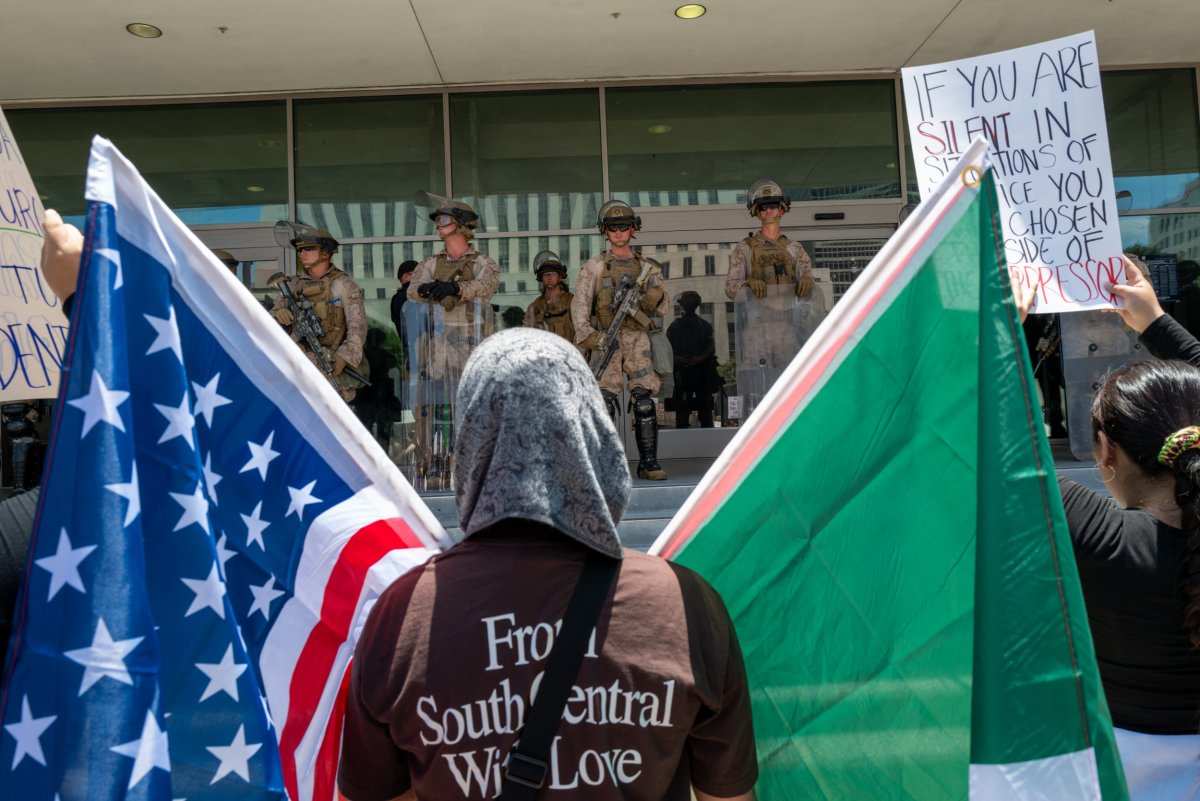 No Kings Los Angeles Protest