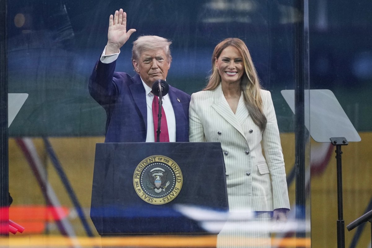 President Donald Trump and first lady Melania