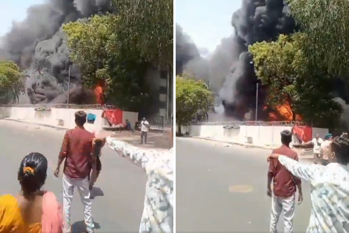 still images Air India plane crash