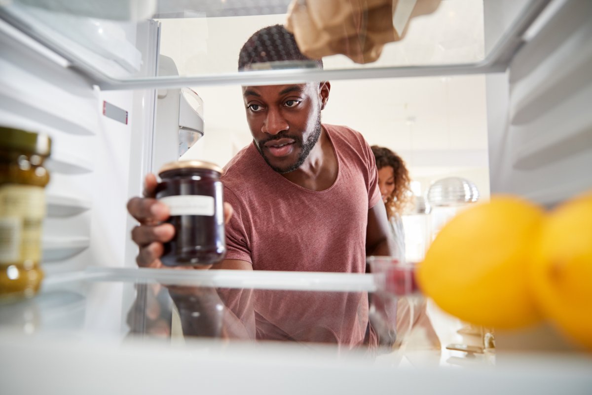 A man in fridge
