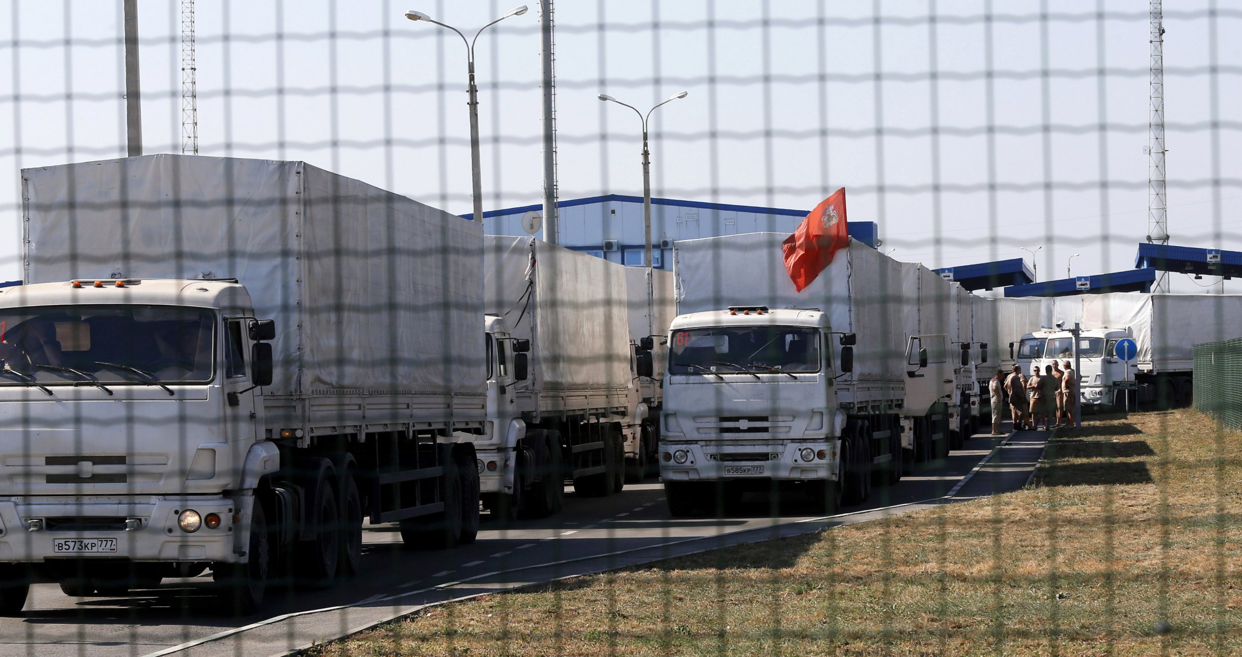 All Vehicles In Russian Aid Convoy Have Left Ukraine Says Osce