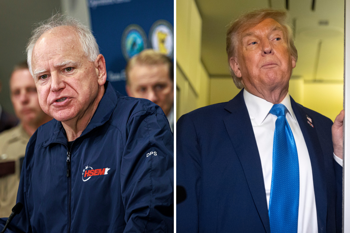 Walz and Trump
