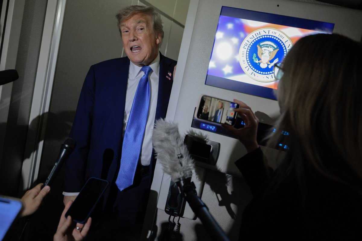 Trump on Air Force One