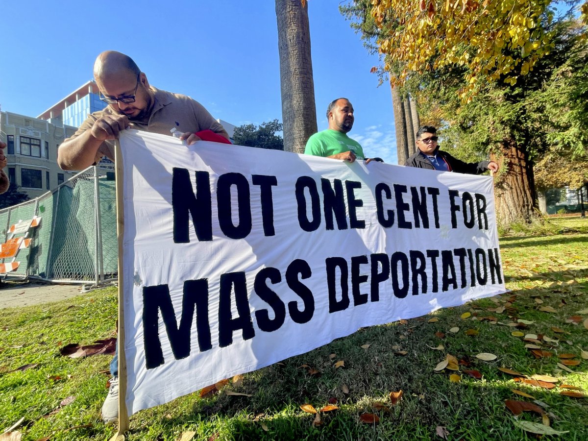 Immigration advocates hold a rally in Sacramento