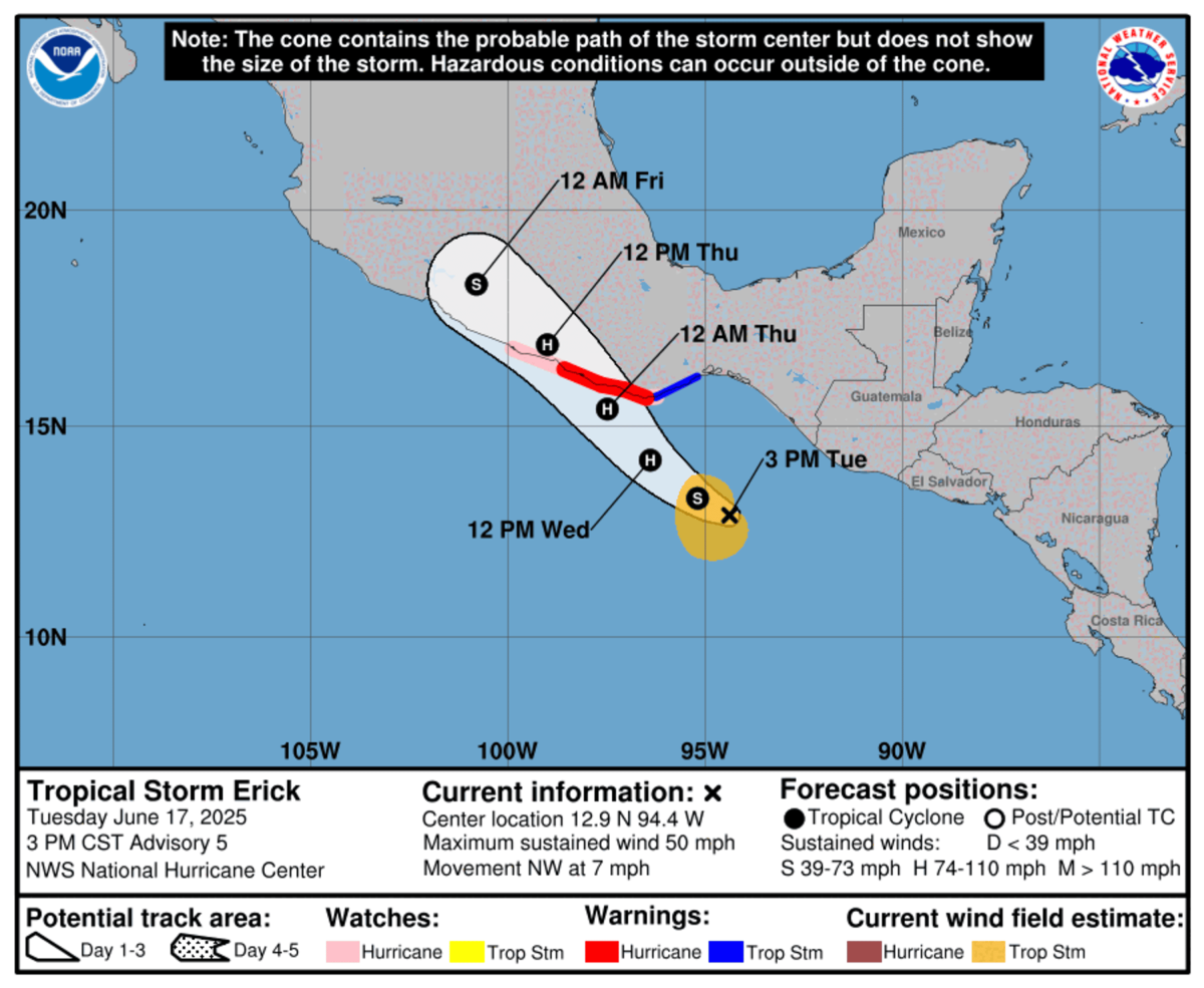Live tracker maps hurricane landfall Mexico