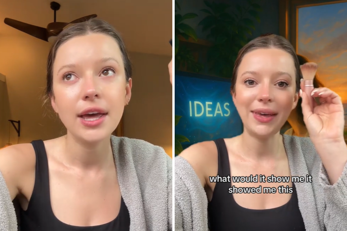 Michel Janse speaks in her video about asking AI how it sees itself.