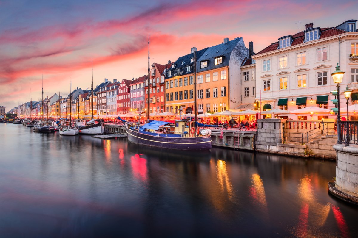Canal Nihwan em Copenhague.