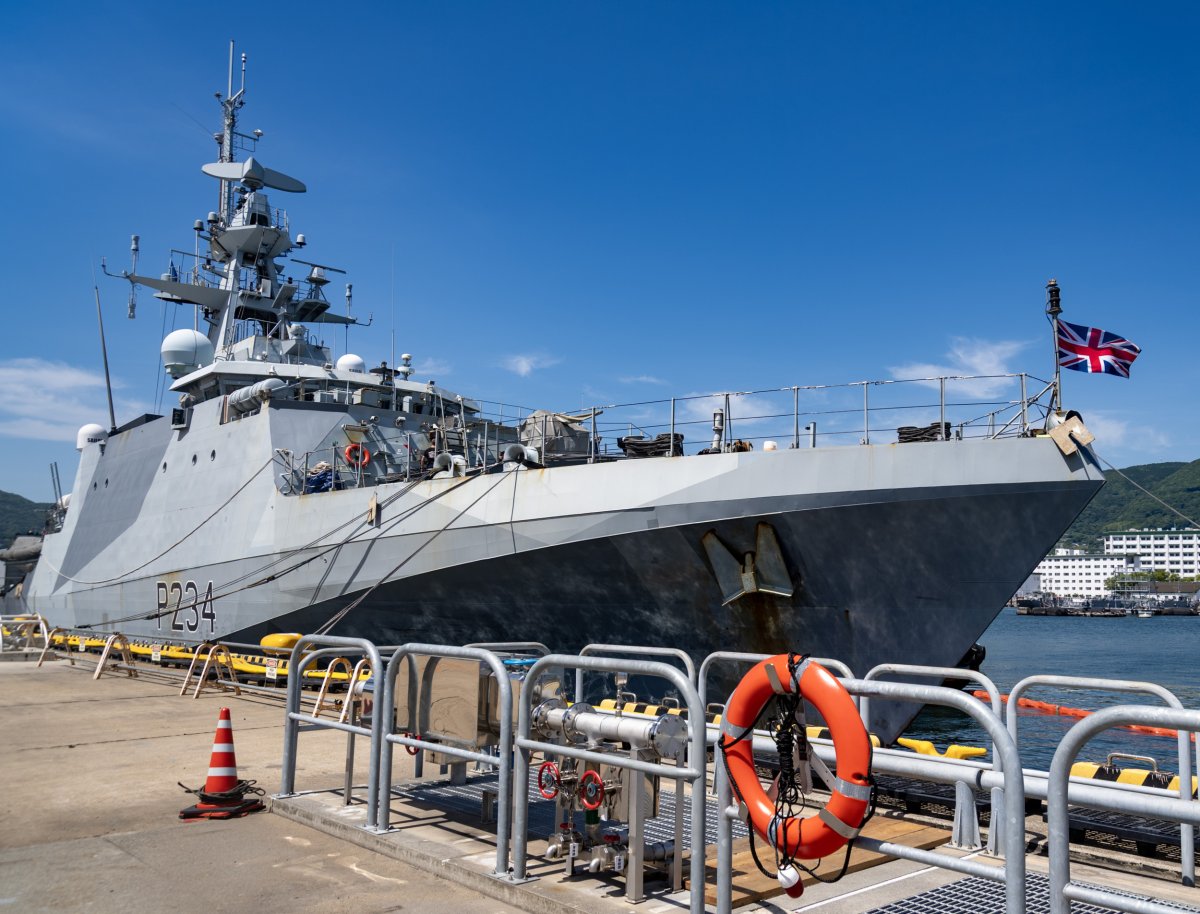 Royal Navy Patrol Vessel Visits Japan