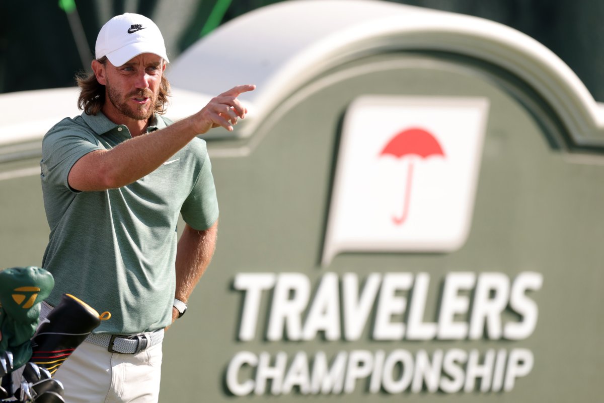 CROMWELL, CONNECTICUT - JUNE 20: Tommy Fleetwood