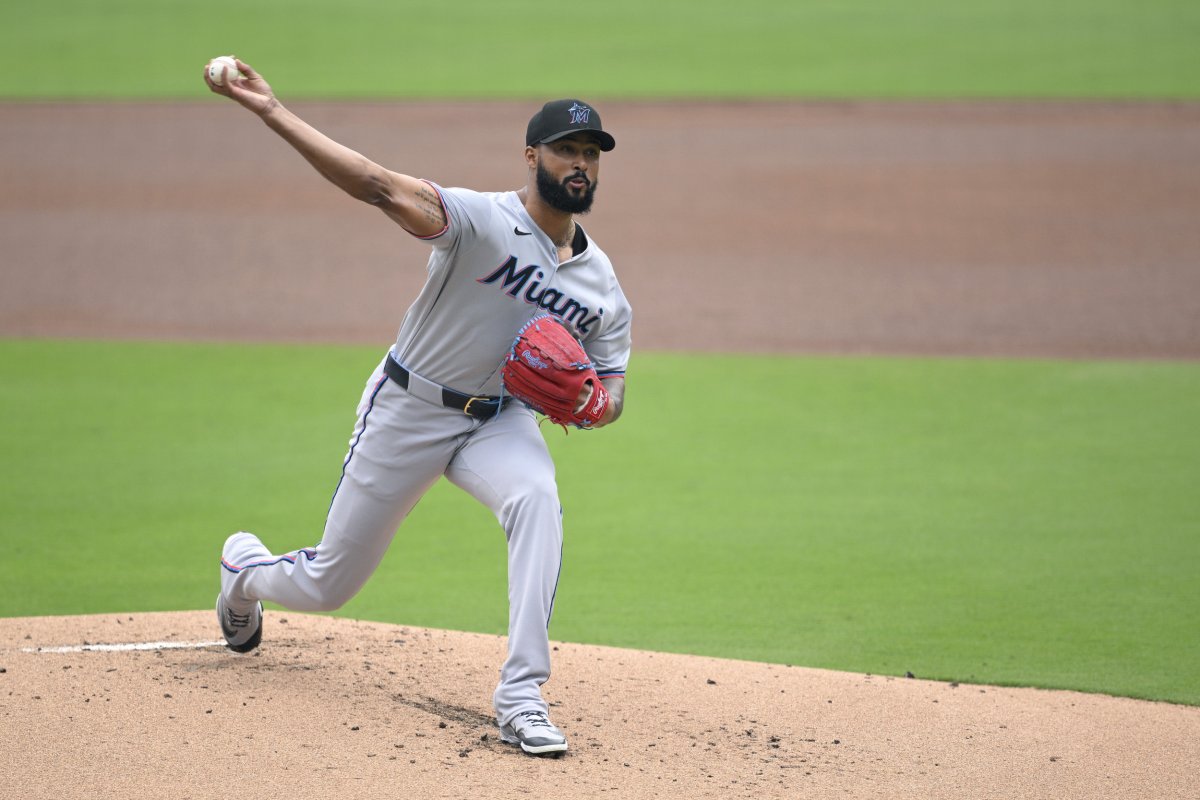 Miami Marlins pitcher Sandy Alcántara