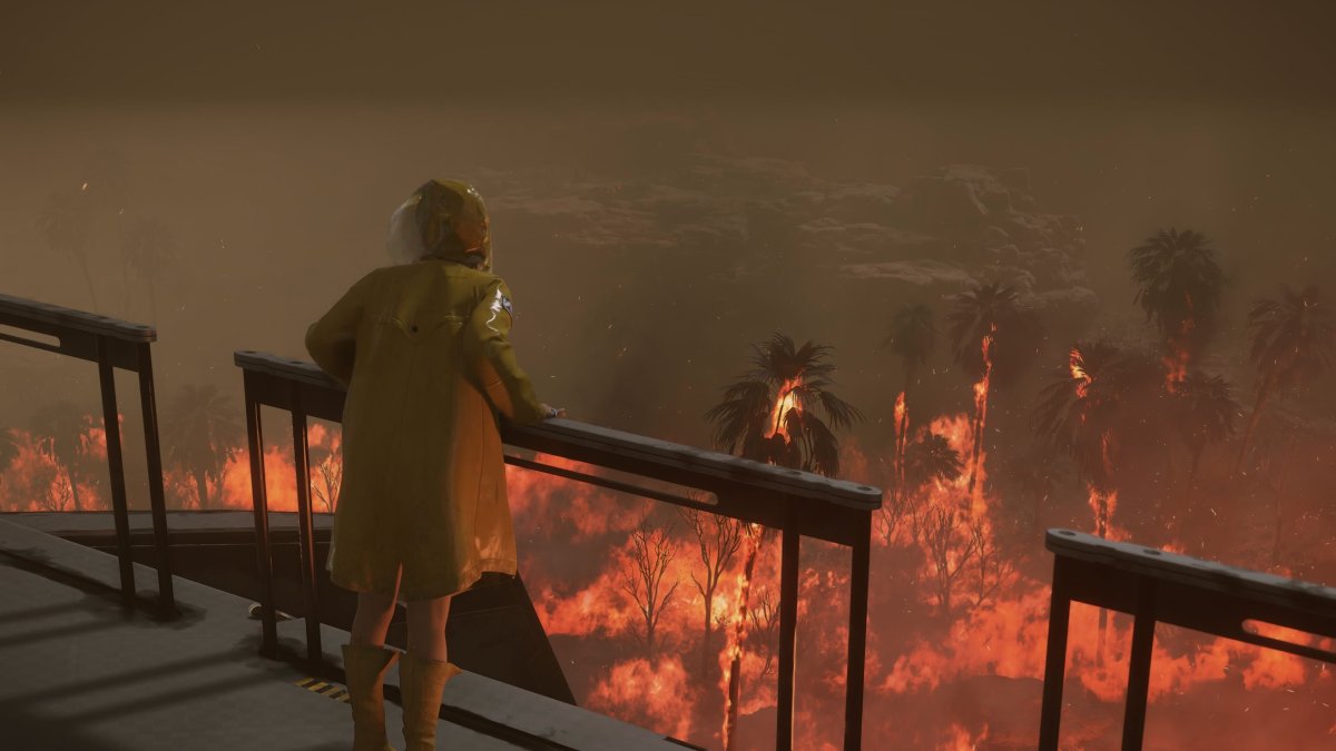 Death Stranding 2 bushfire 
