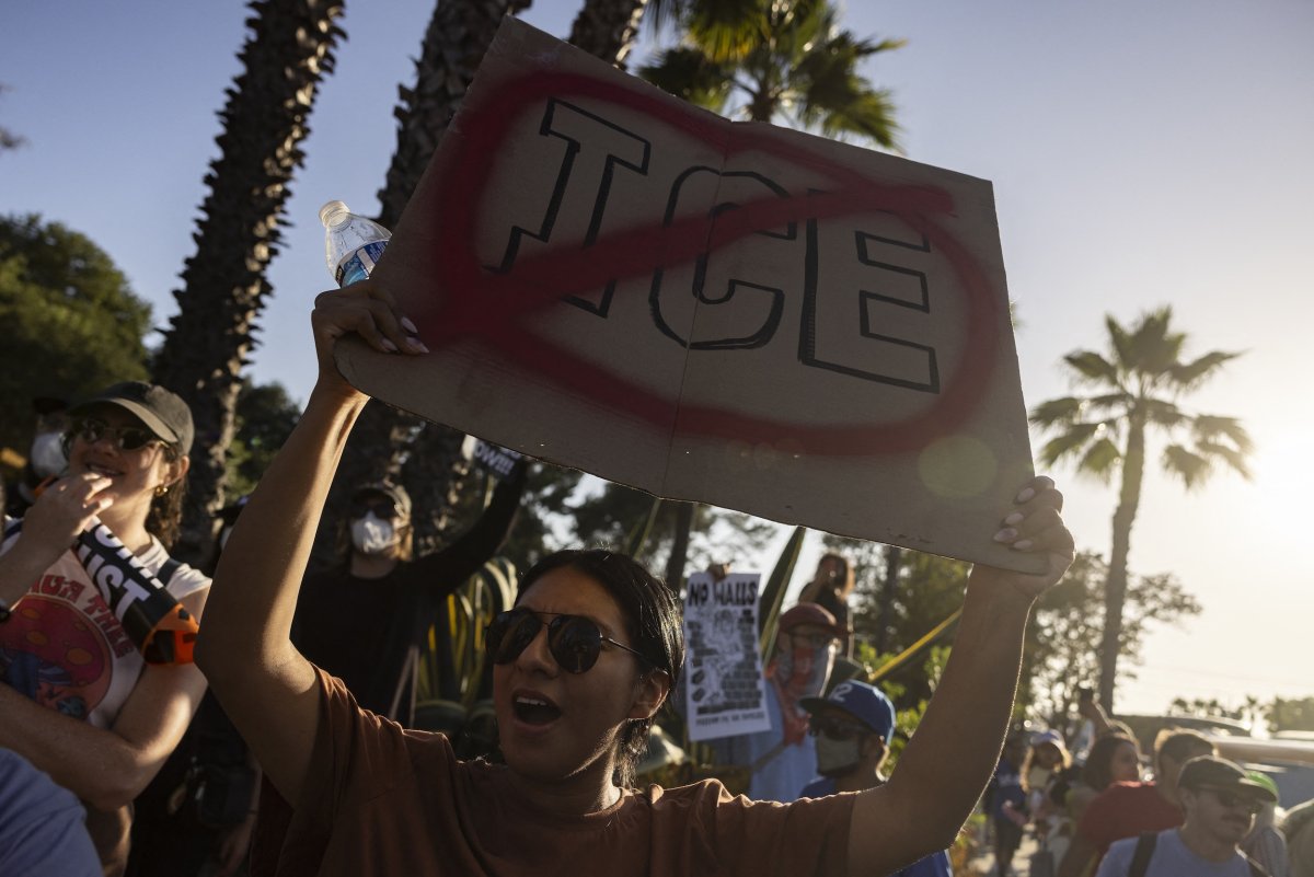 anti-ICE protest